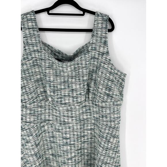 Leota Sleeveless Ariana Dress in Green Multi Sz 3X - Picture 5 of 10